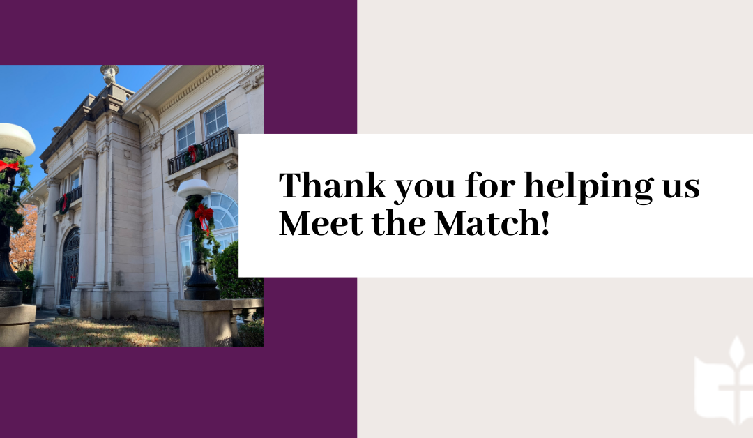 Thank you for helping us Meet the Match!