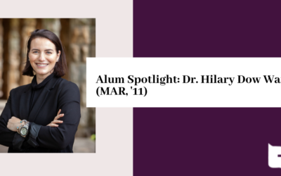 Alum Spotlight: Dr. Hilary Dow Ward (MAR, ’11)